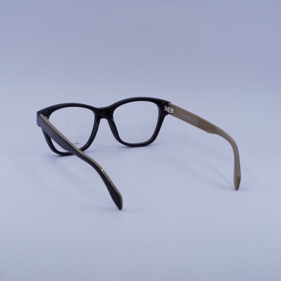 Alexander McQueen AM0306O 004 Eyeglasses Black/Brown 52mm Square Frame - Picture 5 of 9